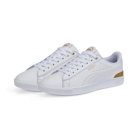 VIKKY V3 LTHR (PUMA White-PUMA White-Gold)