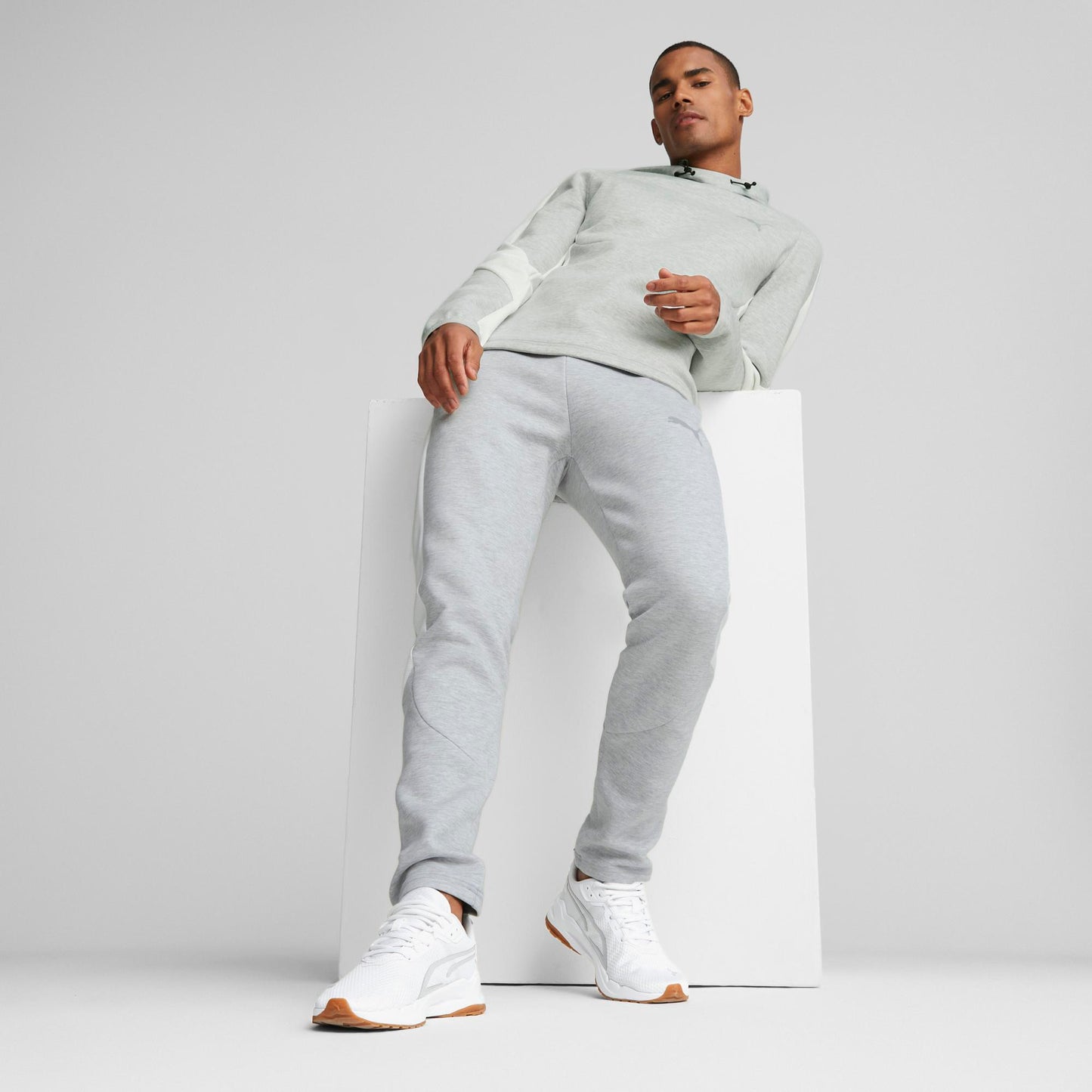 EVOSTRIPE PANTS (Light Gray Heather)