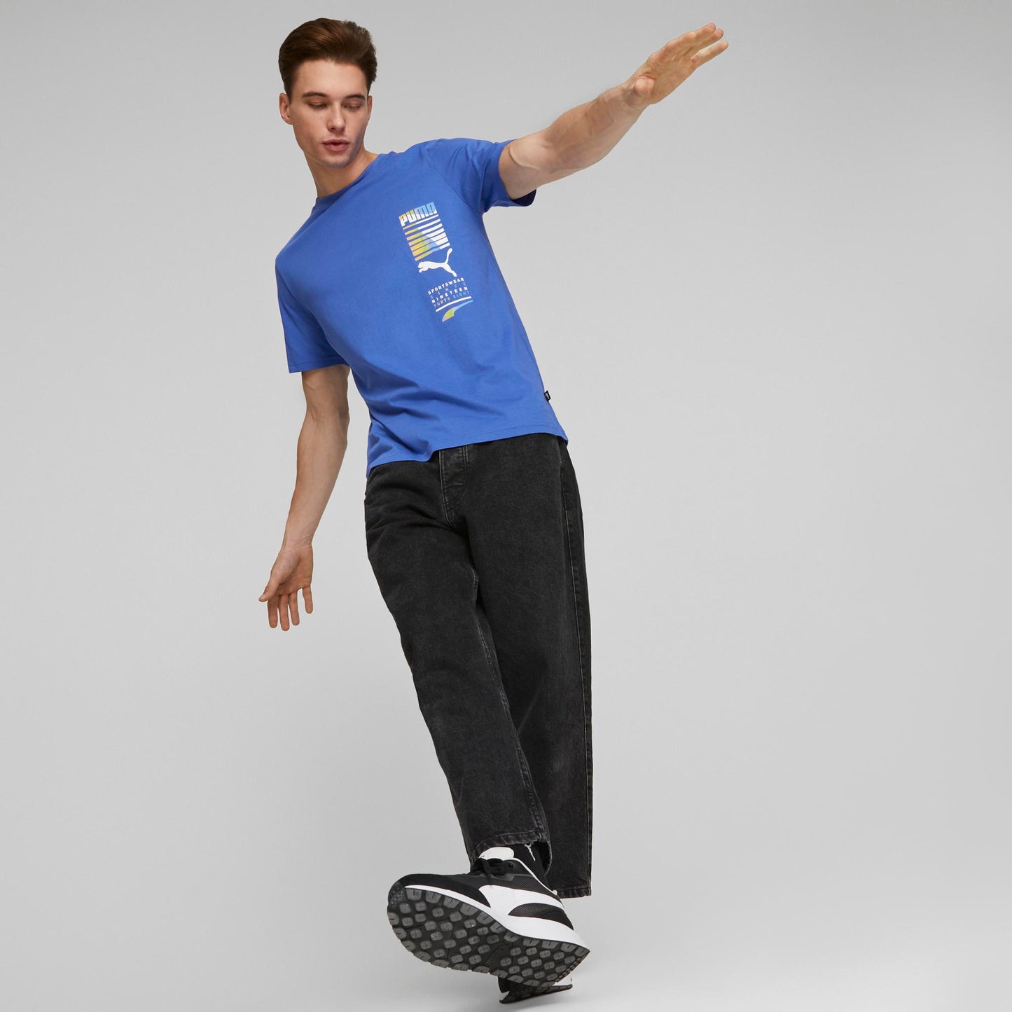 GRAPHICS MULTICOLOR TEE (Royal Sapphire)