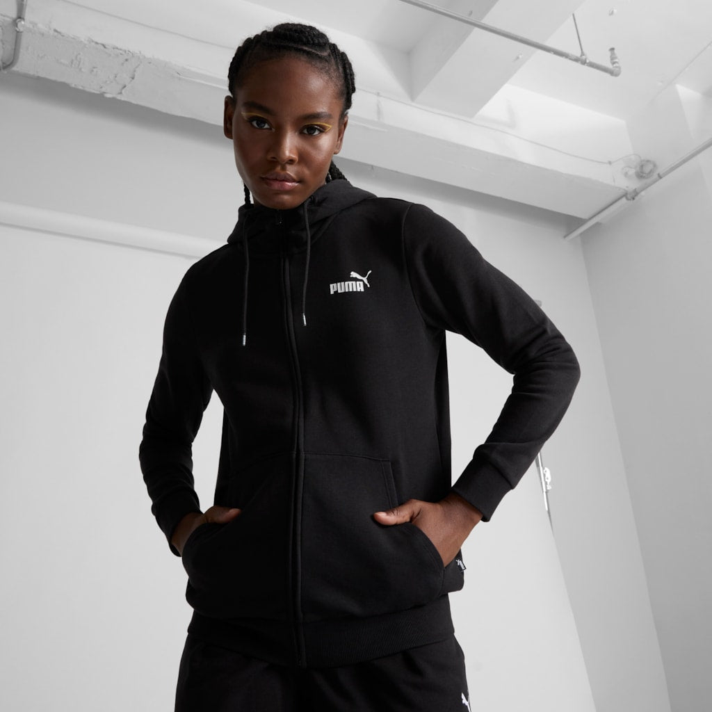 ESS FULL-ZIP HOODIE (PUMA Black)