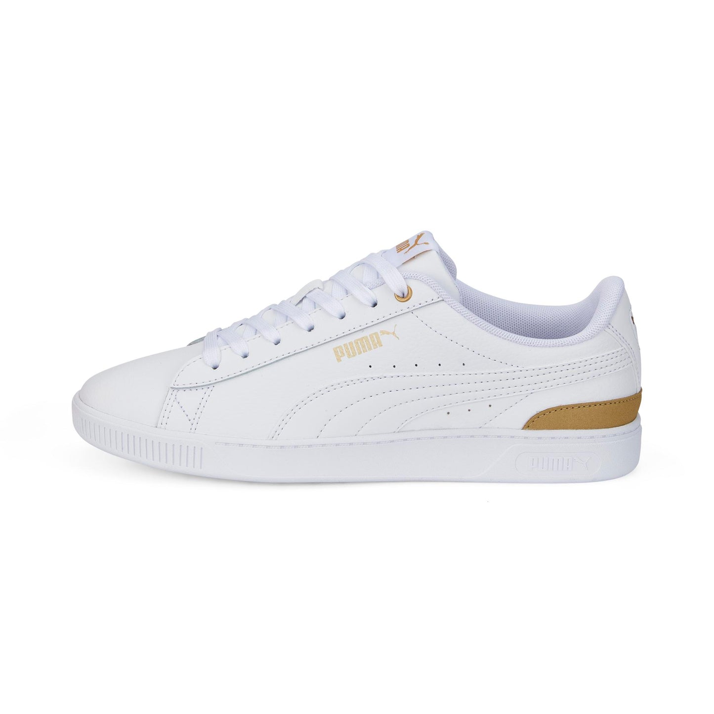 VIKKY V3 LTHR (PUMA White-PUMA White-Gold)