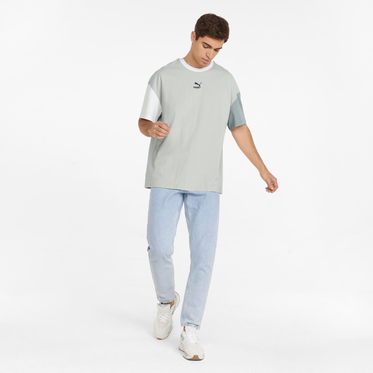 CLASSICS BLOCK  BOXY TEE (Gray Violet)