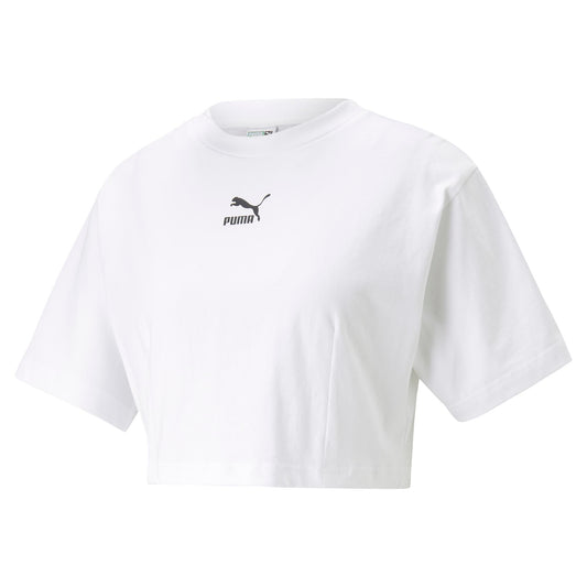 DARE TO CROPPED RELAXED TEE (PUMA White)