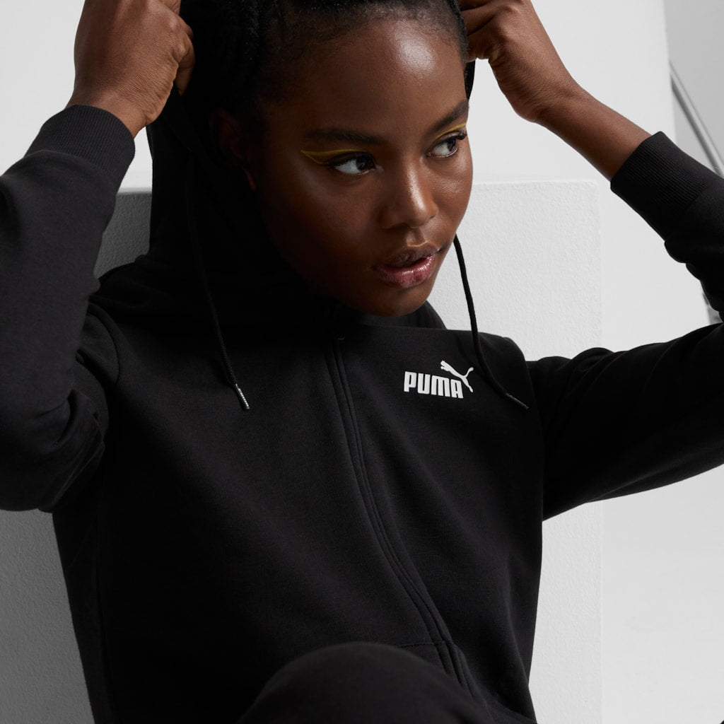 ESS FULL-ZIP HOODIE (PUMA Black)